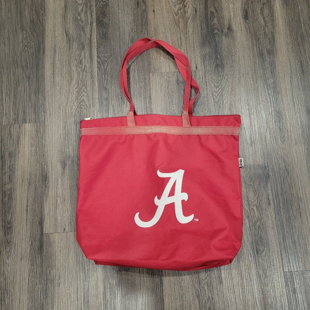 Alabama Crimson Tide Canvas‎ Zipper Tote Bag